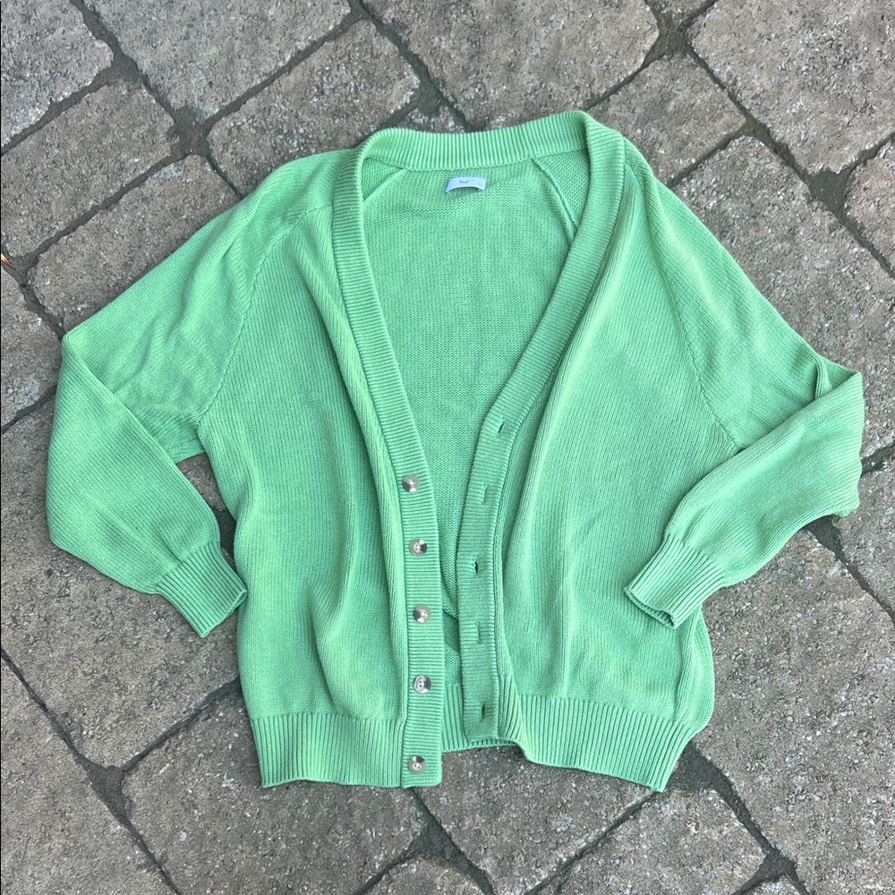 TNA Aritzia Green Women's Cardigan